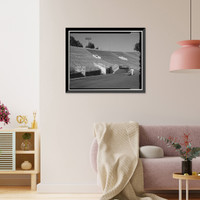 Historic Framed Print, Rose Bowl Stadium, 1001 Rose Bowl Drive, Pasadena, Los Angeles County, CA - 28,  17-7/8" x 21-7/8"