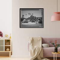 Historic Framed Print, Rose Bowl Stadium, 1001 Rose Bowl Drive, Pasadena, Los Angeles County, CA - 31,  17-7/8" x 21-7/8"