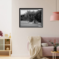 Historic Framed Print, Rose Bowl Stadium, 1001 Rose Bowl Drive, Pasadena, Los Angeles County, CA - 98,  17-7/8" x 21-7/8"