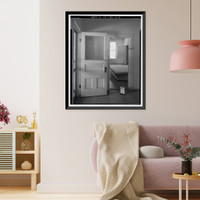 Historic Framed Print, Butt Valley Dam, Gate Tender's House, Butt Valley Reservoir Road, Caribou vicinity, Plumas County, CA - 17,  17-7/8" x 21-7/8"