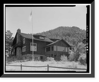 Historic Framed Print, Moraine Lodge, Bear Lake Road, Estes Park vicinity, Larimer County, CO,  17-7/8" x 21-7/8"
