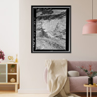 Historic Framed Print, Bluebird Dam, On Ouzel Creek 7 miles west of Allenspark, Allenspark vicinity, Boulder County, CO,  17-7/8" x 21-7/8"