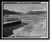 Twin Lakes Dam & Outlet Works, Beneath Twin Lakes Reservoir, T11S, R80W, S22, Twin Lakes vicinity, Lake County, CO - 4, Antique Wall Art