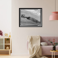 Historic Framed Print, Sound Democrat Mill, Placer Creek Valley, Silverton vicinity, San Juan County, CO,  17-7/8" x 21-7/8"