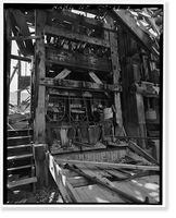 Historic Framed Print, Sound Democrat Mill, Placer Creek Valley, Silverton vicinity, San Juan County, CO - 9,  17-7/8" x 21-7/8"
