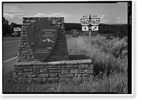 Mesa Verde National Park Main Entrance Road, Cortez, Montezuma County, CO - 6 Classic, Vintage Print