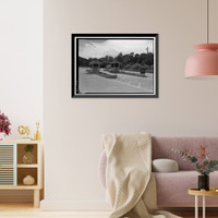 Historic Framed Print, Mesa Verde National Park Main Entrance Road, Cortez, Montezuma County, CO - 7,  17-7/8" x 21-7/8"