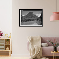 Historic Framed Print, Mesa Verde National Park Main Entrance Road, Cortez, Montezuma County, CO - 11,  17-7/8" x 21-7/8"