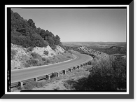 Historic Framed Print, Mesa Verde National Park Main Entrance Road, Cortez, Montezuma County, CO - 17,  17-7/8" x 21-7/8"