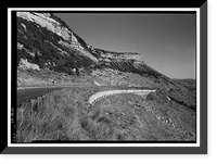 Historic Framed Print, Mesa Verde National Park Main Entrance Road, Cortez, Montezuma County, CO - 21,  17-7/8" x 21-7/8"
