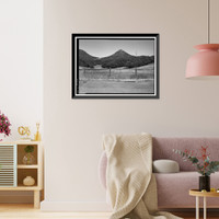 Historic Framed Print, Mesa Verde National Park Main Entrance Road, Cortez, Montezuma County, CO - 26,  17-7/8" x 21-7/8"