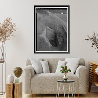 Historic Framed Print, Mesa Verde National Park Main Entrance Road, Cortez, Montezuma County, CO - 31,  17-7/8" x 21-7/8"