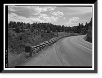 Historic Framed Print, Mesa Verde National Park Main Entrance Road, Cortez, Montezuma County, CO - 36,  17-7/8" x 21-7/8"