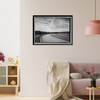 Historic Framed Print, Mesa Verde National Park Main Entrance Road, Cortez, Montezuma County, CO - 50,  17-7/8" x 21-7/8"