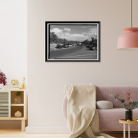Historic Framed Print, Mesa Verde National Park Main Entrance Road, Cortez, Montezuma County, CO - 62,  17-7/8" x 21-7/8"