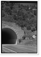 Historic Framed Print, Prater-Morefield Tunnel, Main Entrance Road, South-southwest of Morefield V, Cortez vicinity, Montezuma County, CO - 4,  17-7/8" x 21-7/8"