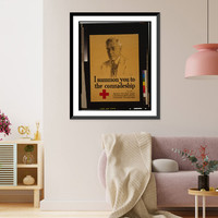 I summon you to the comradeship - Woodrow Wilson Answer the Red Cross Christmas roll call for universal membership.Mielziner LM monogram 1918, Historic Print