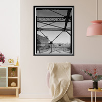 Walnut Street Railroad Bridge, Walnut Street over AMTRAK, Hartford, Hartford County, CT - 10, Antique Print