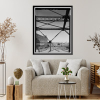 Walnut Street Railroad Bridge, Walnut Street over AMTRAK, Hartford, Hartford County, CT - 10, Antique Print