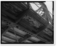Historic Framed Print, Walnut Street Railroad Bridge, Walnut Street over AMTRAK, Hartford, Hartford County, CT - 16,  17-7/8" x 21-7/8"