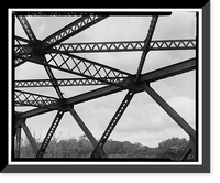 Historic Framed Print, Ferry Street Railroad Bridge, Ferry Street over New Haven Railroad, New Haven, New Haven County, CT - 7,  17-7/8" x 21-7/8"