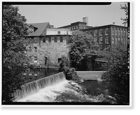 Willimantic Linen Company, Mill No. 1, Immediately West of South Main Street, North Bank, Windham, Windham County, CT Classic, Antique Poster