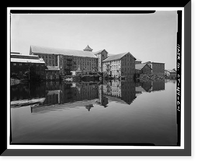 Willimantic Linen Company, Mill No. 2, South Main Street opposite Durham Street, North ba, Windham, Windham County, CT, Vintage Wall Art