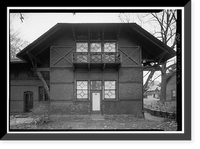 Historic Framed Print, Mark Twain House, Carriage House, 351 Farmington Avenue, Hartford, Hartford County, CT - 6,  17-7/8" x 21-7/8"