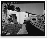 Historic Framed Print, Hurricane Gate Structure 4, Herbert Hoover Dike on Lake Okeechobee, Belle Glade, Palm Beach County, FL - 4,  17-7/8" x 21-7/8"