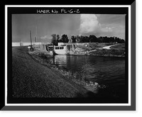 Hurricane Gate Structure 3, Herbert Hoover Dike on Lake Okeechobee, Belle Glade, Palm Beach County, FL - 2, Historic Reproduction