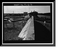 Hurricane Gate Structure 3, Herbert Hoover Dike on Lake Okeechobee, Belle Glade, Palm Beach County, FL - 3, Historic Print
