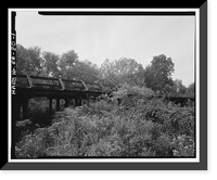 Historic Framed Print, Georgia DOT Bridge No. 145/01427/F/00050E, Spanning Long Cane Creek at County Road 29, West Point vicinity, Harris County, GA,  17-7/8" x 21-7/8"