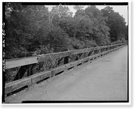 Historic Framed Print, Georgia DOT Bridge No. 145/01427/F/00050E, Spanning Long Cane Creek at County Road 29, West Point vicinity, Harris County, GA - 6,  17-7/8" x 21-7/8"