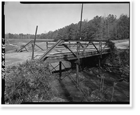 Historic Framed Print, Georgia DOT Bridge No. 151-00144-x-00055S, Spanning Little Cotton Indian Creek at Springdale, Stockbridge vicinity, Henry County, GA,  17-7/8" x 21-7/8"