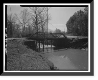 Historic Framed Print, Georgia DOT Bridge No. 151-00144-x-00055S, Spanning Little Cotton Indian Creek at Springdale, Stockbridge vicinity, Henry County, GA - 2,  17-7/8" x 21-7/8"