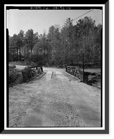 Historic Framed Print, Georgia DOT Bridge No. 151-00144-x-00055S, Spanning Little Cotton Indian Creek at Springdale, Stockbridge vicinity, Henry County, GA - 3,  17-7/8" x 21-7/8"