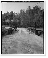 Historic Framed Print, Georgia DOT Bridge No. 151-00144-x-00055S, Spanning Little Cotton Indian Creek at Springdale, Stockbridge vicinity, Henry County, GA - 3,  17-7/8" x 21-7/8"