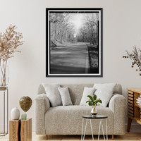 Historic Framed Print, McFarland Gap Road, Culvert, Fort Oglethorpe, Walker County, GA - 4,  17-7/8" x 21-7/8"