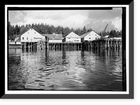 Historic Framed Print, Kake Salmon Cannery, 540 Keku Road, Kake, Wrangell-Petersburg Census Area, AK - 6,  17-7/8" x 21-7/8"