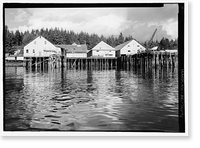 Historic Framed Print, Kake Salmon Cannery, 540 Keku Road, Kake, Wrangell-Petersburg Census Area, AK - 6,  17-7/8" x 21-7/8"
