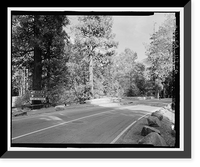 Yosemite National Park Roads & Bridges, Yosemite Village, Mariposa County, CA - 6, Vintage Print