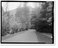 Historic Framed Print, Yosemite National Park Roads & Bridges, Yosemite Village, Mariposa County, CA - 9,  17-7/8" x 21-7/8"