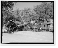 Historic Framed Print, Yosemite National Park Roads & Bridges, Yosemite Village, Mariposa County, CA - 14,  17-7/8" x 21-7/8"