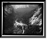 Historic Framed Print, Yosemite National Park Roads & Bridges, Yosemite Village, Mariposa County, CA - 15,  17-7/8" x 21-7/8"