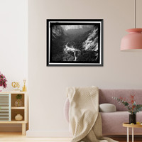 Historic Framed Print, Yosemite National Park Roads & Bridges, Yosemite Village, Mariposa County, CA - 15,  17-7/8" x 21-7/8"