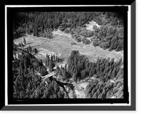 Historic Framed Print, Yosemite National Park Roads & Bridges, Yosemite Village, Mariposa County, CA - 19,  17-7/8" x 21-7/8"