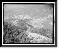Historic Framed Print, Yosemite National Park Roads & Bridges, Yosemite Village, Mariposa County, CA - 26,  17-7/8" x 21-7/8"