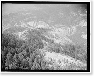 Historic Framed Print, Yosemite National Park Roads & Bridges, Yosemite Village, Mariposa County, CA - 26,  17-7/8" x 21-7/8"