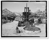 Historic Framed Print, Desert Queen Ranch, One Stamp Gold Mill, Twentynine Palms vicinity, San Bernardino County, CA - 2,  17-7/8" x 21-7/8"