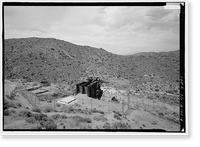 Historic Framed Print, Lost Horse Gold Mill, Twentynine Palms vicinity, San Bernardino County, CA - 6,  17-7/8" x 21-7/8"